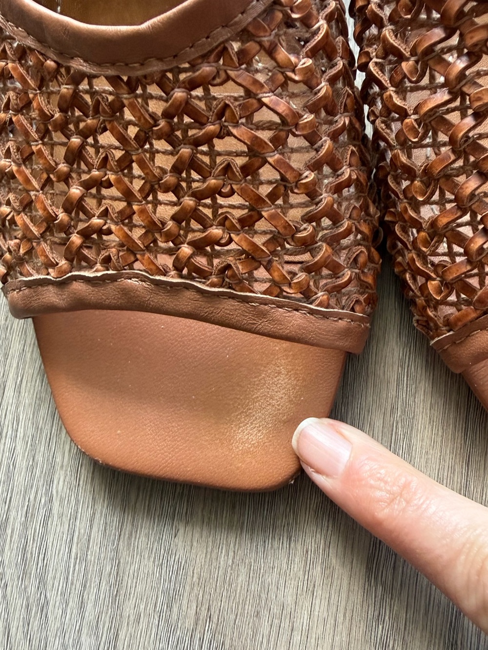 🤎✨ L'Intervalle Brown Woven Slide Mule Heels - Women's Size 9 ✨🤎 - Picture 6 of 15